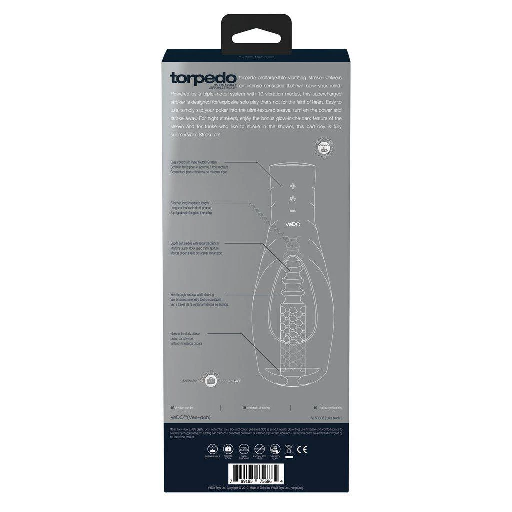 Savvy Co. VeDO Torpedo Vibrating Rechargeable Stroker Male Masturbators 9 Savvy Co. VeDO Torpedo Vibrating Rechargeable Stroker Male Masturbators