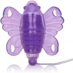 California Exotic Novelties Clitoral Stimulators Venus Butterfly 2 Strap On Clit Vibrator - Purple