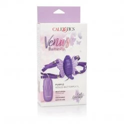 California Exotic Novelties Clitoral Stimulators Venus Butterfly 2 Strap On Clit Vibrator - Purple