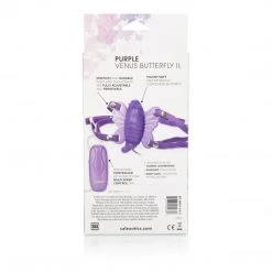 California Exotic Novelties Clitoral Stimulators Venus Butterfly 2 Strap On Clit Vibrator - Purple