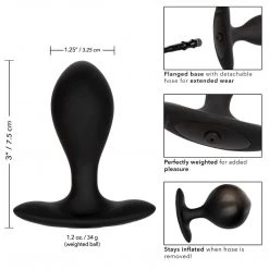 California Exotic Novelties Anal Sex Toys Weighted Silicone Inflatable Plug