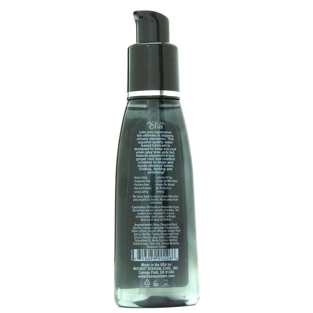 Wicked Sensual Care Lubes Wicked Aqua Chill Water Based Cooling Lubricant 6 Wicked Sensual Care Lubes Wicked Aqua Chill Water Based Cooling Lubricant