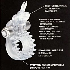 California Exotic Novelties Wireless Butterfly Vibrating Cock Ring