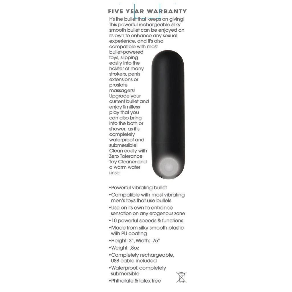 Evolved Novelties INC Zero Tolerance Rechargeable Bullet Vibrator Rechargeable Vibrators 6 Evolved Novelties INC Zero Tolerance Rechargeable Bullet Vibrator Rechargeable Vibrators