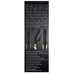 Evolved Novelties INC Adam & Eve Black Rabbit Vibrator