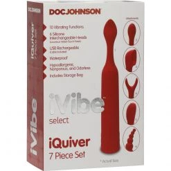 Doc Johnson Finger Vibrators IVibe Select Iquiver 7 Piece Set
